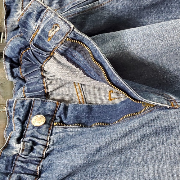 STS BLUE High Rise Raw Hem Elastic Waist Denim Emilia Shorts, Size 35/20,  NWT - Picture 9 of 13